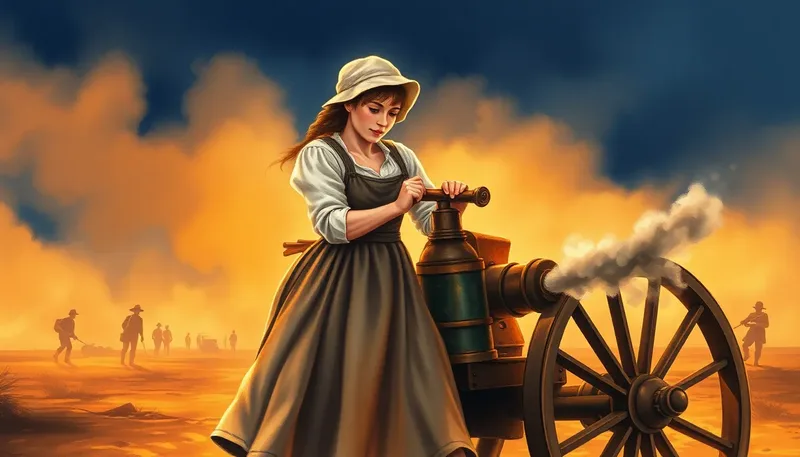 Molly Pitcher Fires the Cannon at Monmouth — Revolutionary Heroes, Ages all