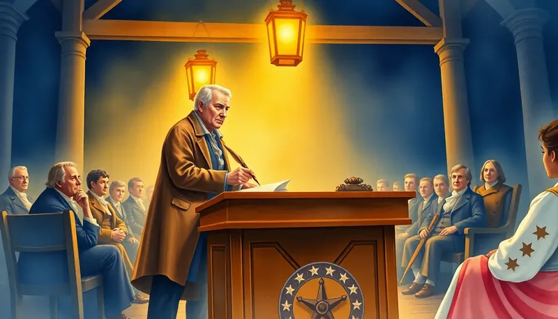 Gouverneur Morris Writes the Words That Echo Forever